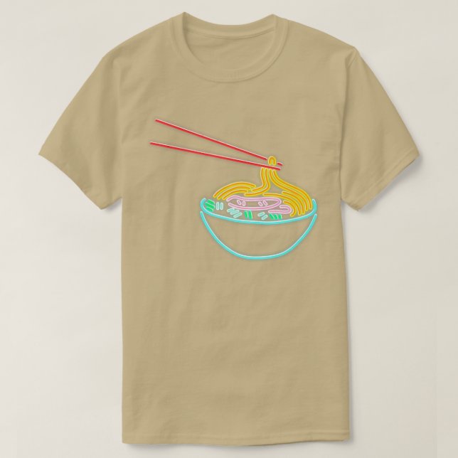 T-shirt Ramen Noodle Bowl Chopstick Retro2023 (Design devant)