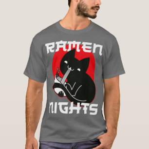 T-shirt Ramen Noodle Bowl Love Japonais Kawaii Cat Ramen N