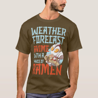 T-shirt Ramen Noodle Bowl Love Japonais Kawaii Météo pour