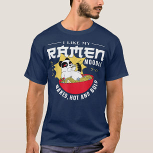 T-shirt Ramen Noodle Bowl Love Japonais Kawaii Panda I Lik