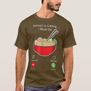 T-shirt Ramen Noodle Bowl Love Japonais Kawaii Téléphone D