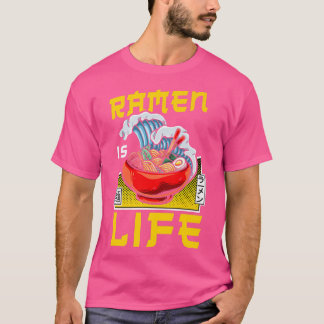 T-shirt Ramen Noodle Bowl Love Japonais Kawaii Wave Ramen