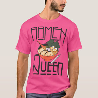 T-shirt Ramen Queen, Kawaii Pour Filles Ados Femmes, Japon