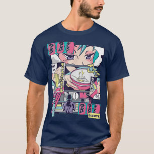 T-shirt Ramen Shop Anime Manga Comic Panel