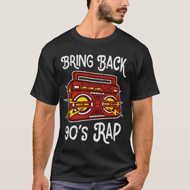 T-shirt Ramenez 90s Rap et Boombox Hip hop style cadeau (Devant)