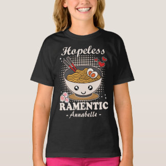 T-shirt Ramentic sans espoir | Funny Romantic Ramen - Noir