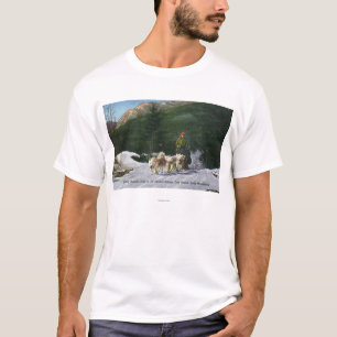T-shirt Ranch de chien esquimau d'Ed Clark, Dogsledding