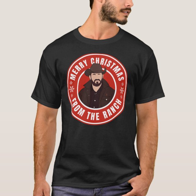 T-shirt Ranch Et Rip En Pierre-Jaune De Noël.  Essentiel  (Devant)