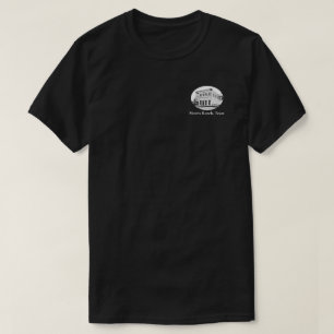 T-shirt Ranch ovale noir et blanc