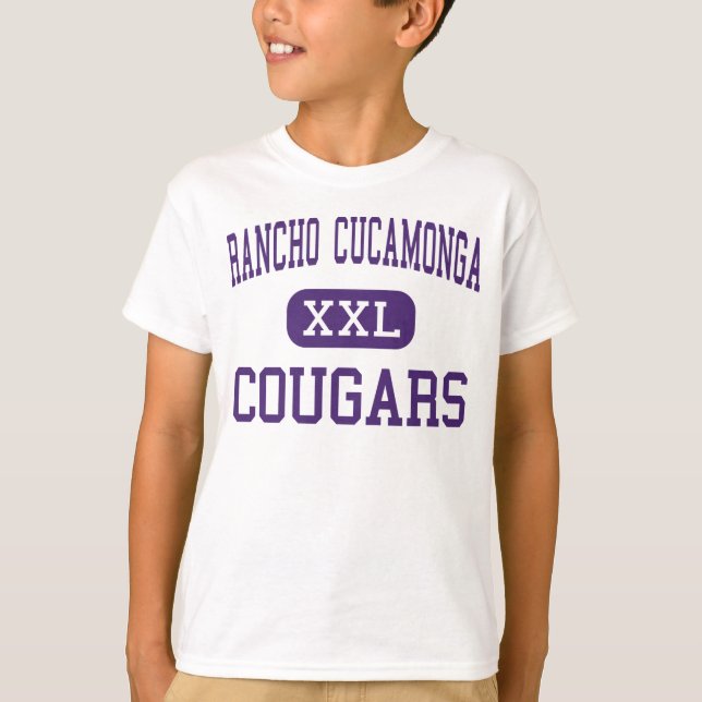T-shirt Rancho Cucamonga - Cougars - Rancho Cucamonga (Devant)