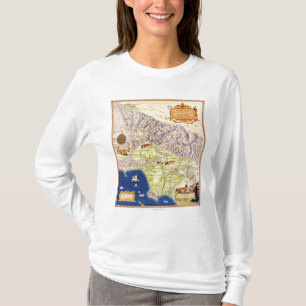 T-shirt Ranchos espagnols et mexicains de carte de Los