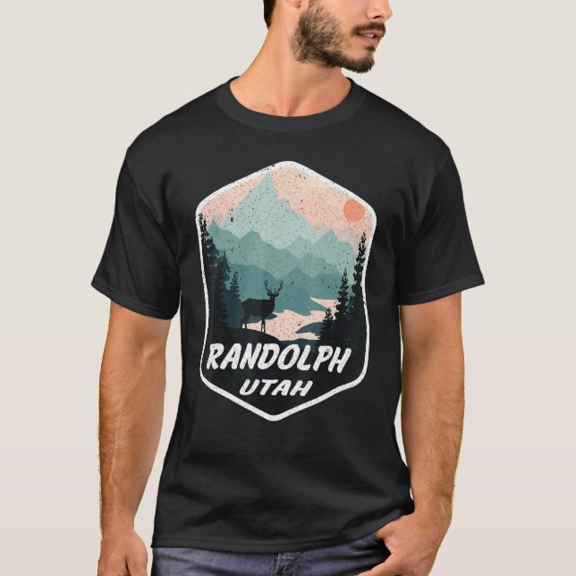 T-shirt Randolph Utah Ut Mountains Randonnée Randonnée Sou (Devant)