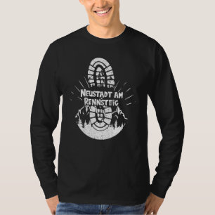 T-shirt Randonnée À Neustadt Am Rennsteig Allemagne Vacanc