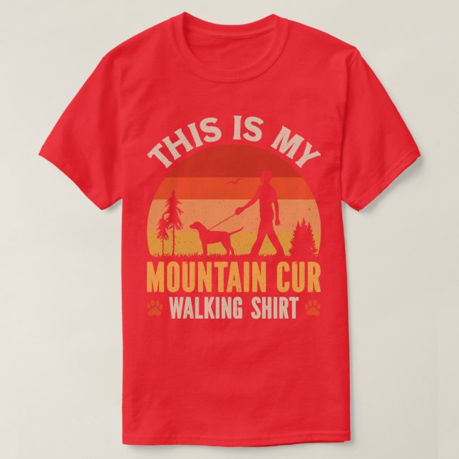 T-shirt Randonnée à pied à Mountain Cur (Design devant)