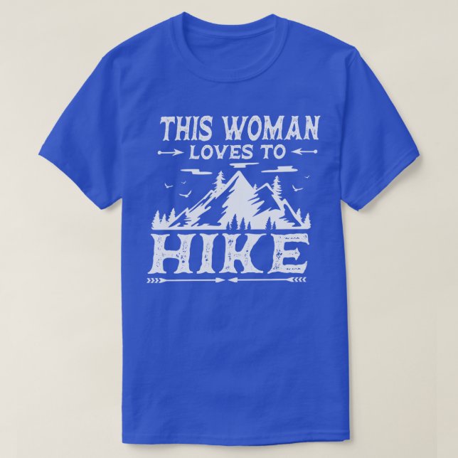 T-shirt Randonnée Aventure Cadeau Hiker Camper Mountains (Design devant)