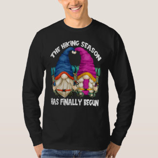 T-shirt Randonnée Camping Gnome Motif Avec Discours Pour R