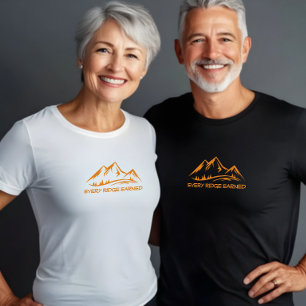 T-shirt Randonnée camping trekking humour blanc