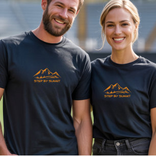 T-shirt Randonnée camping trekking humour orange