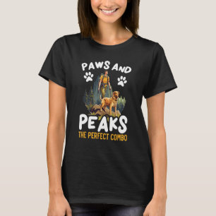 T-shirt Randonnée Chien Hiker Chien Propriétaire Mountain