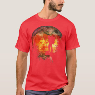 T-shirt Randonnée De Nuit Amateurs De Trekking Aquarelle L