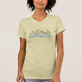 T-shirt randonnée et camping en montagne