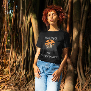 T-shirt Randonnée Is My Happy Place - Randonneurs Motivati