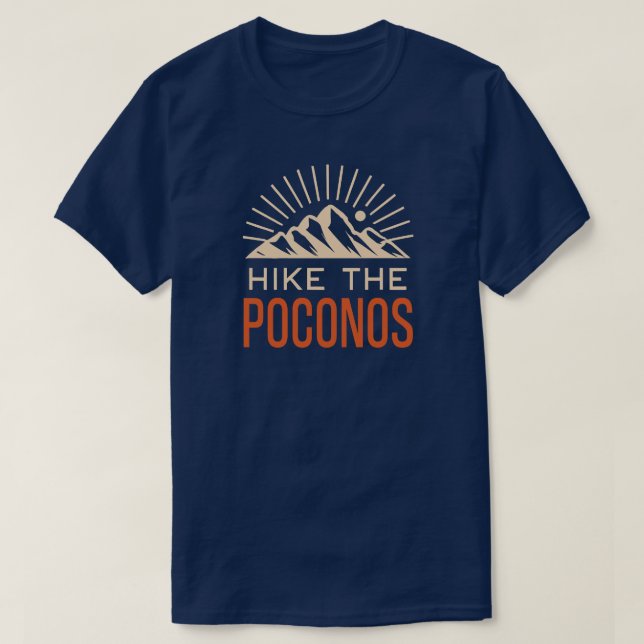 T-shirt Randonnée Le Sunburst Poconos (Design devant)