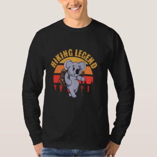 T-shirt Randonnée Legend Koala Hiker Retro Vintage Sunset