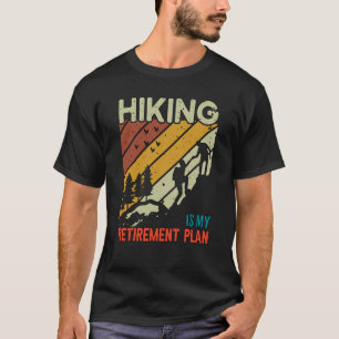 T-shirt Randonnée Mon Régime De Retraite Randonnée Rétro V