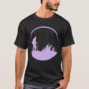 T-shirt Randonnée nocturne étoiles montagnes
