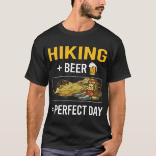 T-shirt Randonnée pédestre du jour de la bière