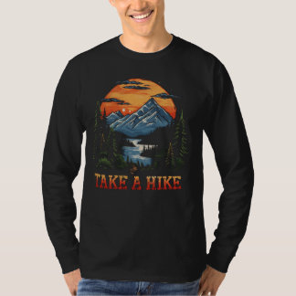 T-shirt Randonnée Pittoresque Montagne Design, Nature Love