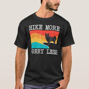 T-shirt Randonnée Plus Inquiétude Moins Schipperke Graphiq