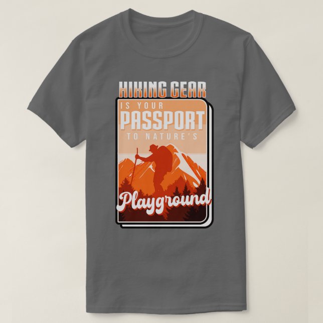 T-shirt Randonnée randonnée Est Votre Passeport Pour Natur (Design devant)
