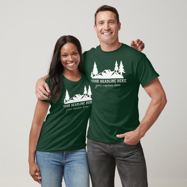 T-shirt Randonnée Slogan Personnalisé, Camping, Extérieur (Unisexe)
