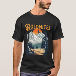 T-shirt Randonnée Souvenir Dolomites vintages