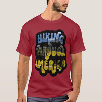 T-shirt Randonnée sur le sentier montagneux d'Amérique