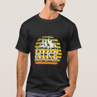 T-shirt Randonnée Tandis Que Vous Pouvez Rétro Sunset Moun