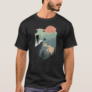T-shirt Randonnée Tourner La Vue La Plus Grande Arrive Apr
