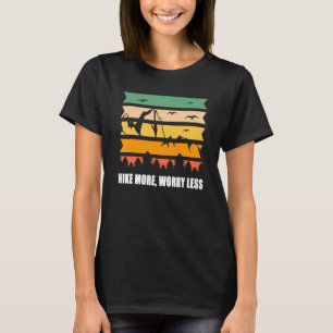 T-shirt Randonnée vintage Plus D'Inquiétude Moins Camping 