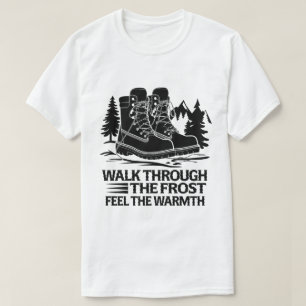 T-shirt Randonnées d'hiver Bottes Frosty Mountain Adventur