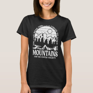 T-shirt Randonnées Mountains Outdoor Camper Randonnée péde