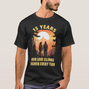 T-shirt Randonneur 15 ans Marié Hike Gear Randonnée Couple