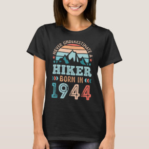T-shirt Randonneur né en 1944 80e Randonnée d'anniversaire