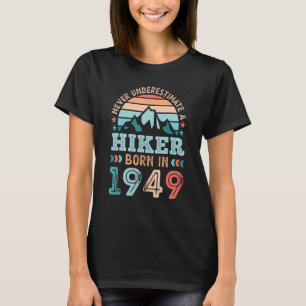 T-shirt Randonneur né en 1949 80e Randonnée d'anniversaire