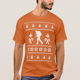 T-shirt Randonneurs de montagne Randonnées de Noël moches