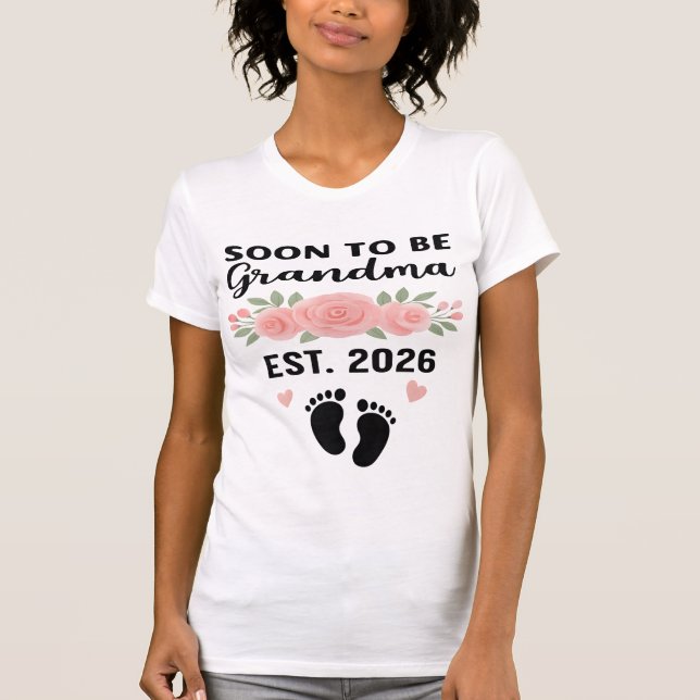 T-shirt randparents, Cadeau grand-mère, Nouveau Cadeau gra (Devant)