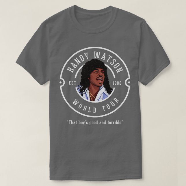 T-shirt Randy Watson World Tour Est 1988 (Design devant)