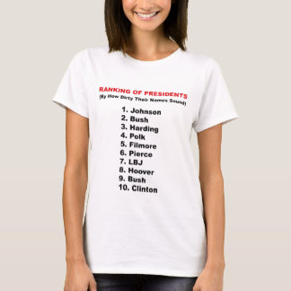 T-shirt Rang des présidents