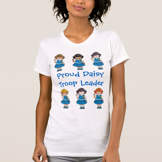 T-shirt Rangées fières de marguerite du Chef de troupe de (Devant)